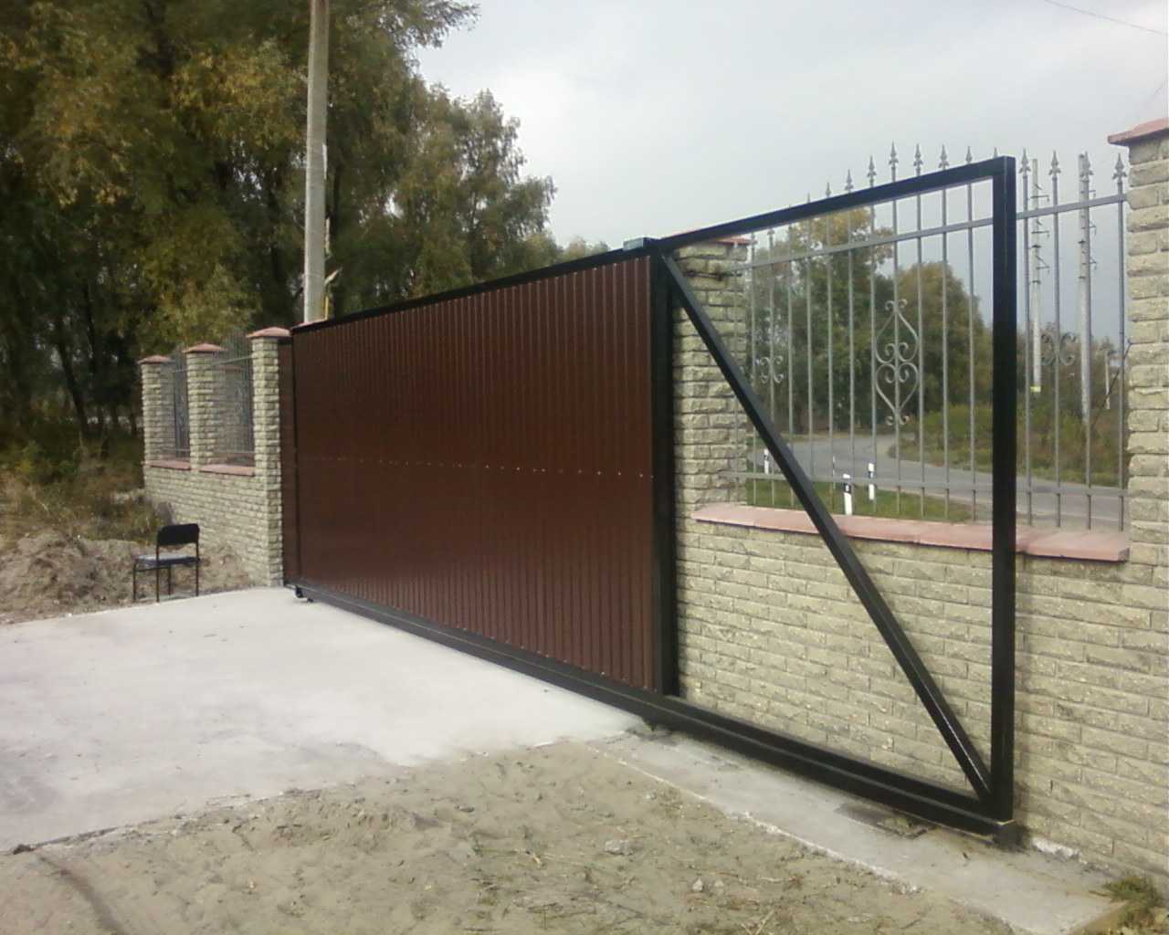 Ворота раздвижные откатные в Чехове